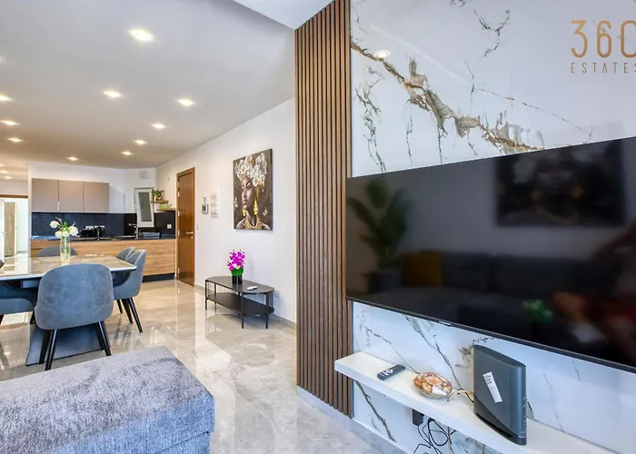 Seaview 3br With Wifi, Terrace, Ac & Sofabed By 360 Estates Apartment Il-Mahsel