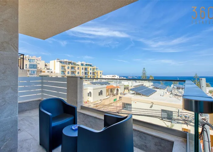 Seaview 3br With Wifi, Terrace, Ac & Sofabed By 360 Estates * Il-Mahsel